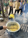 ฐานการเรียนรู้ภูมิปัญญา การทำผ้ามัดย้อมสีธรรมชาติ