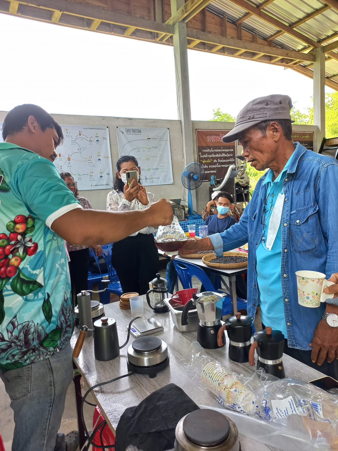 การคั่วกาแฟในระดับต่างๆ