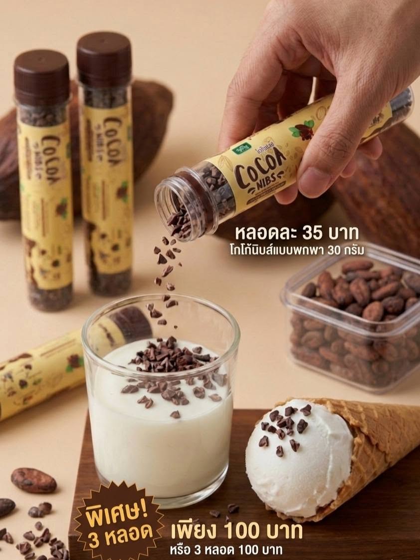 โกโก้นิบส์ (Cocoa Nibs) 100%