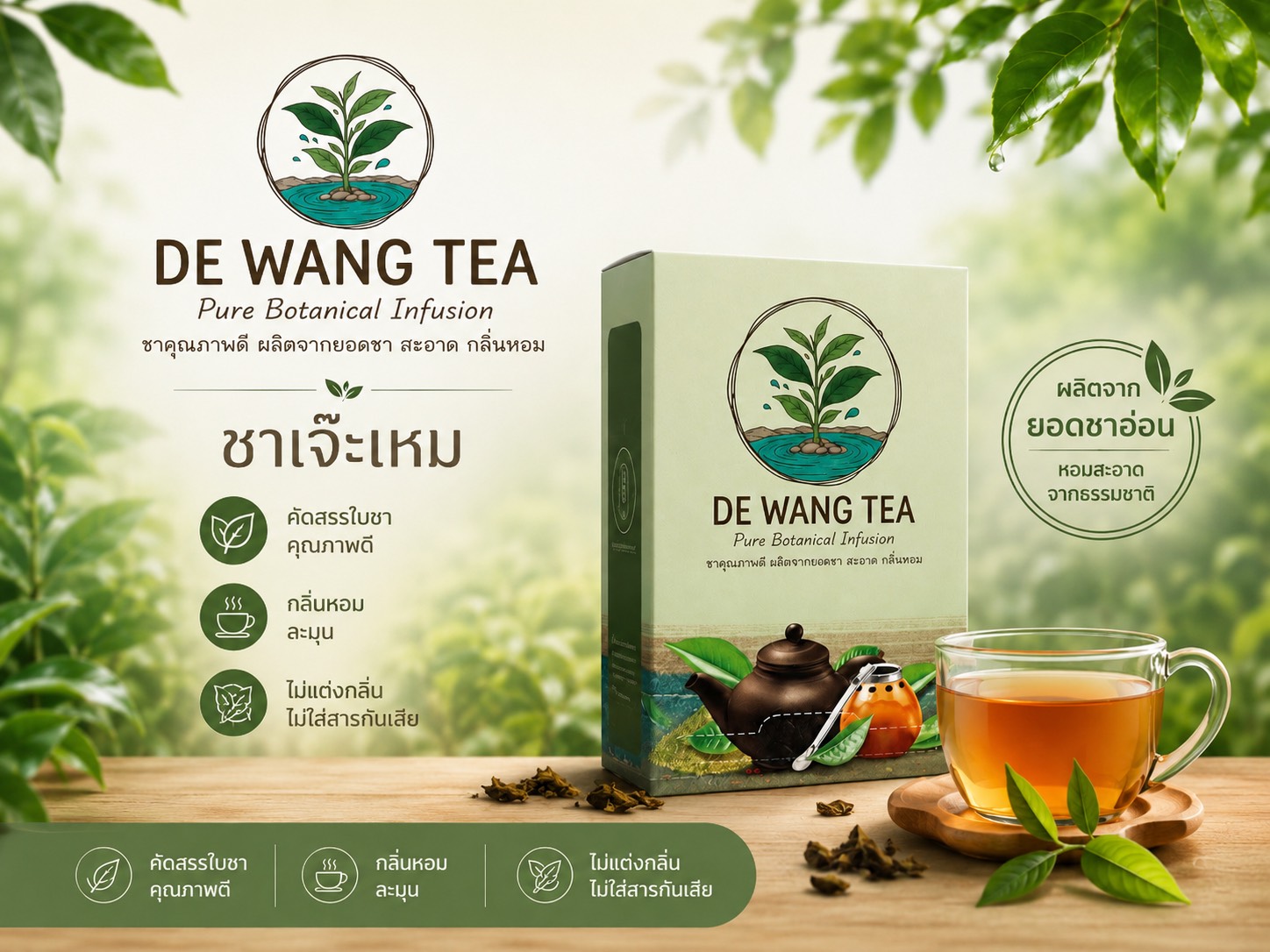ชาเจ๊ะเหม (DE WANG TEA) แบบกล่อง