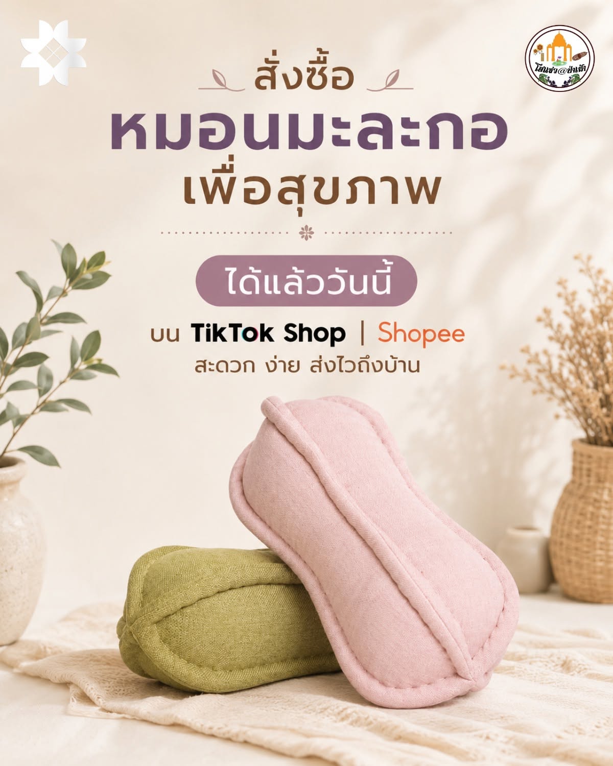หมอนมะละกอเพื่อสุขภาพ