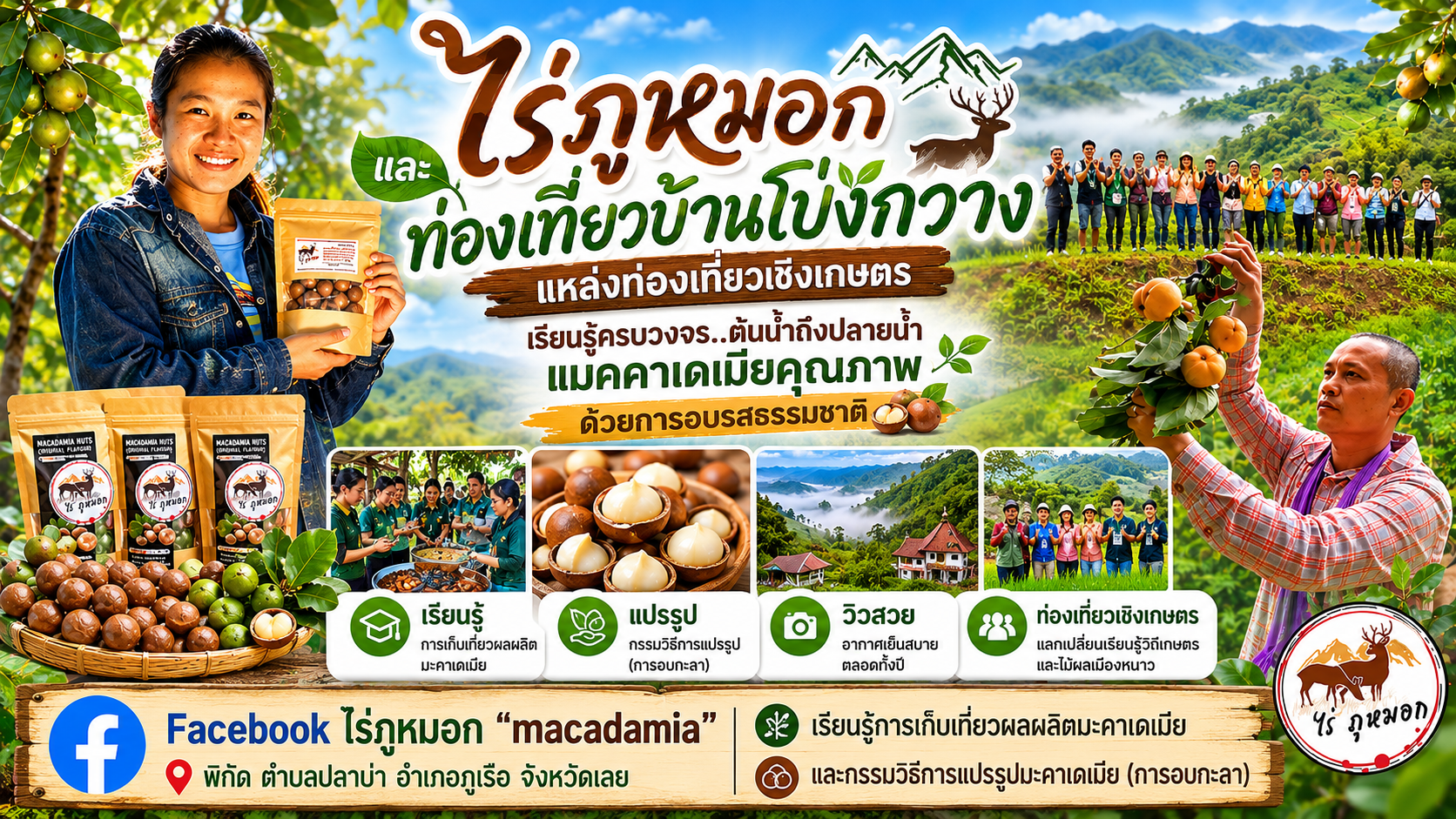 ภาพบรรยากาศ ไร่ภูหมอกและท่องเที่ยวบ้านโป่งกวาง ลำดับที่ 15