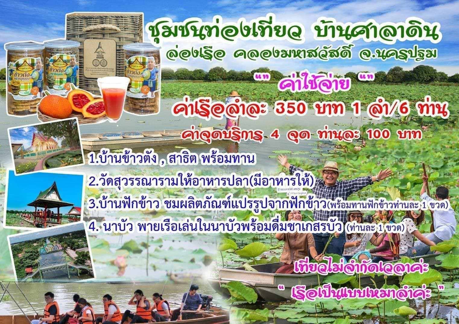 ภาพบรรยากาศ วิสาหกิจชุมชนล่องเรือชมสวนเลียบคลองมหาสวัสดิ์ ลำดับที่ 9