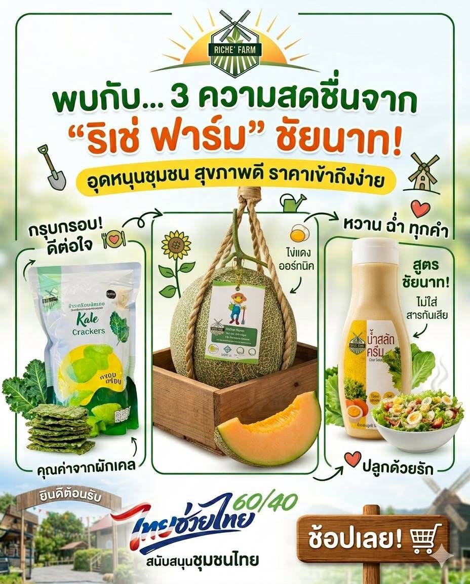 ภาพบรรยากาศ วิสาหกิจชุมชนริเช่ฟาร์ม ลำดับที่ 14